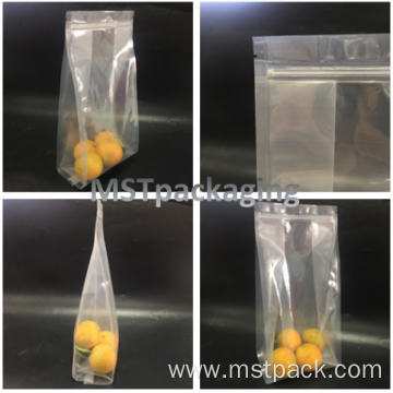 Transparent Gusset Pouch with Ziplock